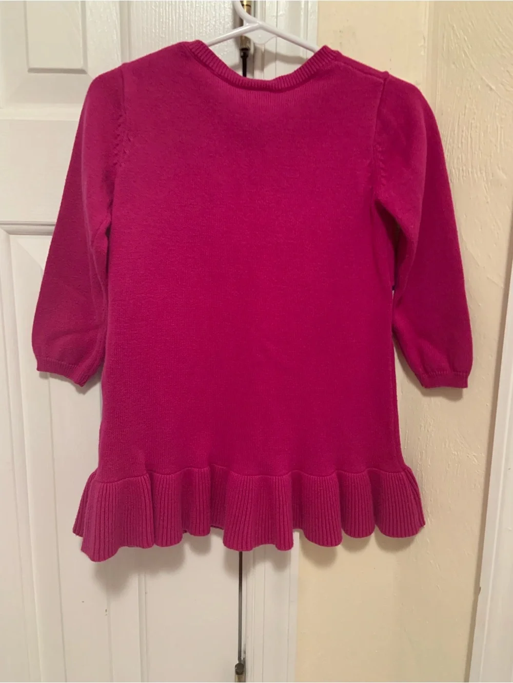 Gymboree Hot Pink Dog Appliqué Sweater Dress